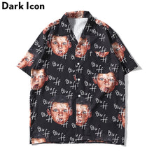 Load image into Gallery viewer, Dark Icon Bluff Boy Full Printing Hip Hop Shirt Street Summer Short Sleeved Men&#39;s Shirts Streetwear Clothing