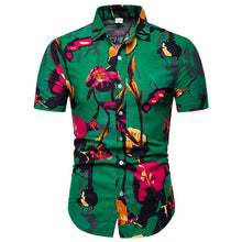 Load image into Gallery viewer, Mens Hawaiian Shirt Male Casual camisa masculina Printed Beach Shirts Short Sleeve brand clothing Free Shipping Asian Size 5XL