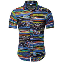 Load image into Gallery viewer, Mens Hawaiian Shirt Male Casual camisa masculina Printed Beach Shirts Short Sleeve brand clothing Free Shipping Asian Size 5XL
