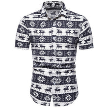 Load image into Gallery viewer, Mens Hawaiian Shirt Male Casual camisa masculina Printed Beach Shirts Short Sleeve brand clothing Free Shipping Asian Size 5XL