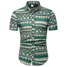 Load image into Gallery viewer, Mens Hawaiian Shirt Male Casual camisa masculina Printed Beach Shirts Short Sleeve brand clothing Free Shipping Asian Size 5XL