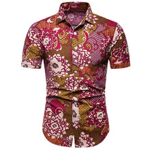 Load image into Gallery viewer, Mens Hawaiian Shirt Male Casual camisa masculina Printed Beach Shirts Short Sleeve brand clothing Free Shipping Asian Size 5XL