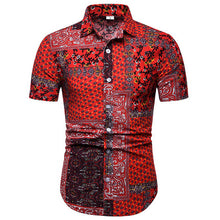 Load image into Gallery viewer, Mens Hawaiian Shirt Male Casual camisa masculina Printed Beach Shirts Short Sleeve brand clothing Free Shipping Asian Size 5XL