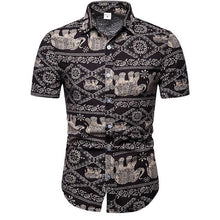 Load image into Gallery viewer, Mens Hawaiian Shirt Male Casual camisa masculina Printed Beach Shirts Short Sleeve brand clothing Free Shipping Asian Size 5XL