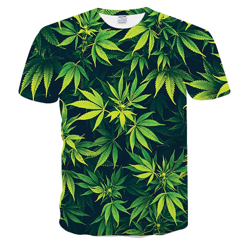 3d Printed T-shirts Casual Man's T-shirt Short Sleeve Sweatshirt Clothing Tops 2019 New Fashion Woman Maple leaf natural scenery