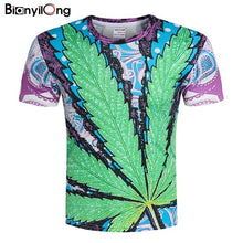 Load image into Gallery viewer, 3d Printed T-shirts Casual Man&#39;s T-shirt Short Sleeve Sweatshirt Clothing Tops 2019 New Fashion Woman Maple leaf natural scenery