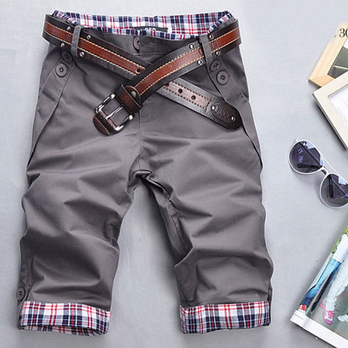 Summer Casual Shorts Men Hot Sale Solid Men's Shorts Cotton Casual Short Masculino Brand Clothing Fashion Straight Short Homme