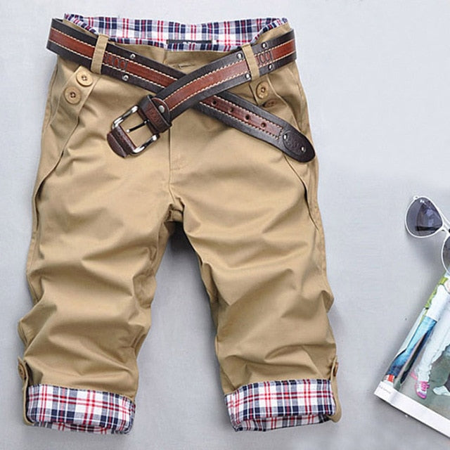 Summer Casual Shorts Men Hot Sale Solid Men's Shorts Cotton Casual Short Masculino Brand Clothing Fashion Straight Short Homme