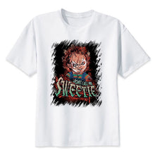 Load image into Gallery viewer, Chucky T Shirt Men High Quality Cool Streetwear Men T-shirt Casual Horror Tshirt Chucky Print O-Neck Male Clothing