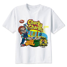 Load image into Gallery viewer, Chucky T Shirt Men High Quality Cool Streetwear Men T-shirt Casual Horror Tshirt Chucky Print O-Neck Male Clothing